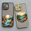 Forest scenery Mountain River Landscape Phone Case For iphone 16 15 14 13 12 11 Pro Max Mini Plus X XR XS 7 8 Shockproof Cover