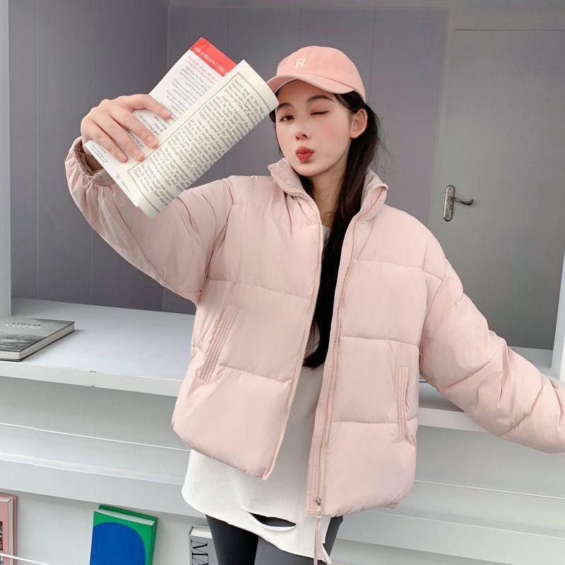 New Cotton-padded Jacket Female Korean Version of Short Short Short Cotton-padded Coat Padded Cotton-padded Jacket Bread Winter Coat.