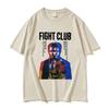 Limited Movie Fight Club Graphic Tee Shirt Unisexs Vintage Fashion High Quality Tshirt Casual Clothing Oversized Cotton T Shirts