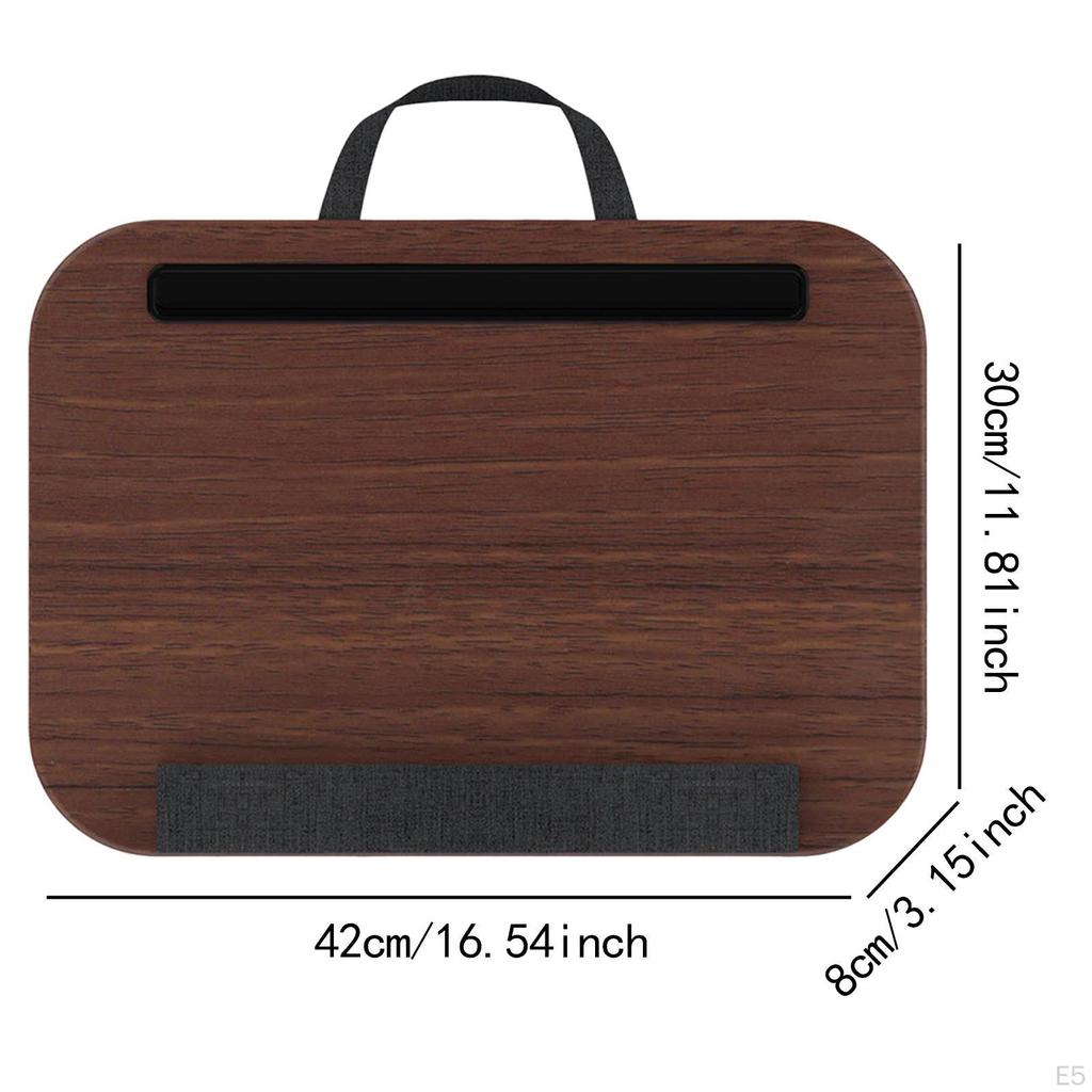 Laptop Lap Desk Computer Table Stand with Wrist Pad for Knees Office Tablet