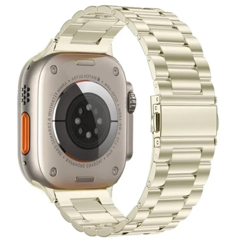Stainless Steel Strap for Apple Watch Ultra 2 49mm Band 44mm 42mm 46mm 41mm 45mm 44 Mm Bracelet IWatch Series 10 9 8 7 SE 6 5 4