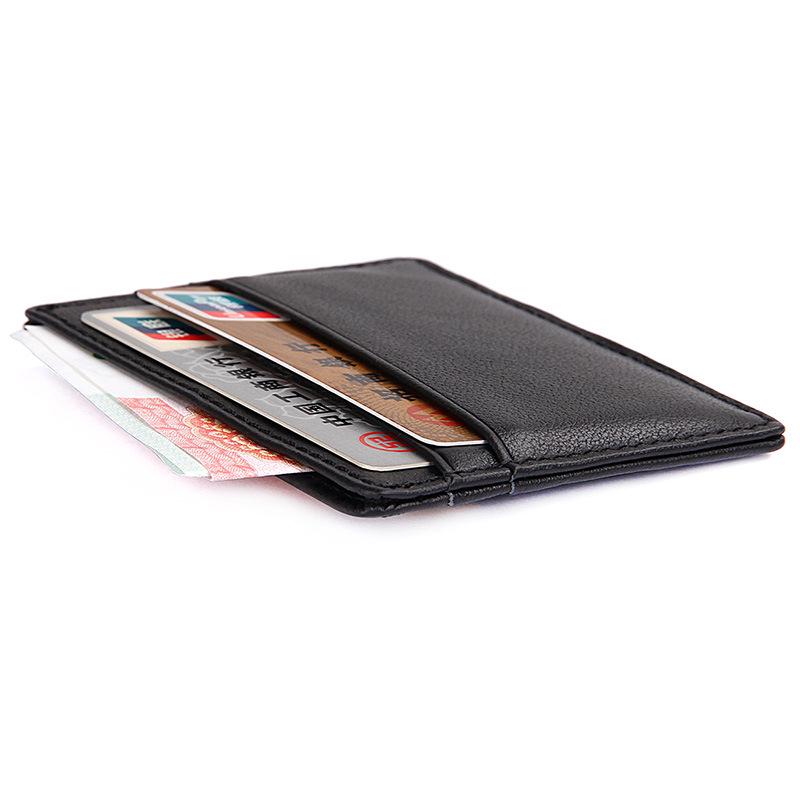 Jiameda Retro Leather RFID Card Holder & Coin Purse with Multi-Card Slots
