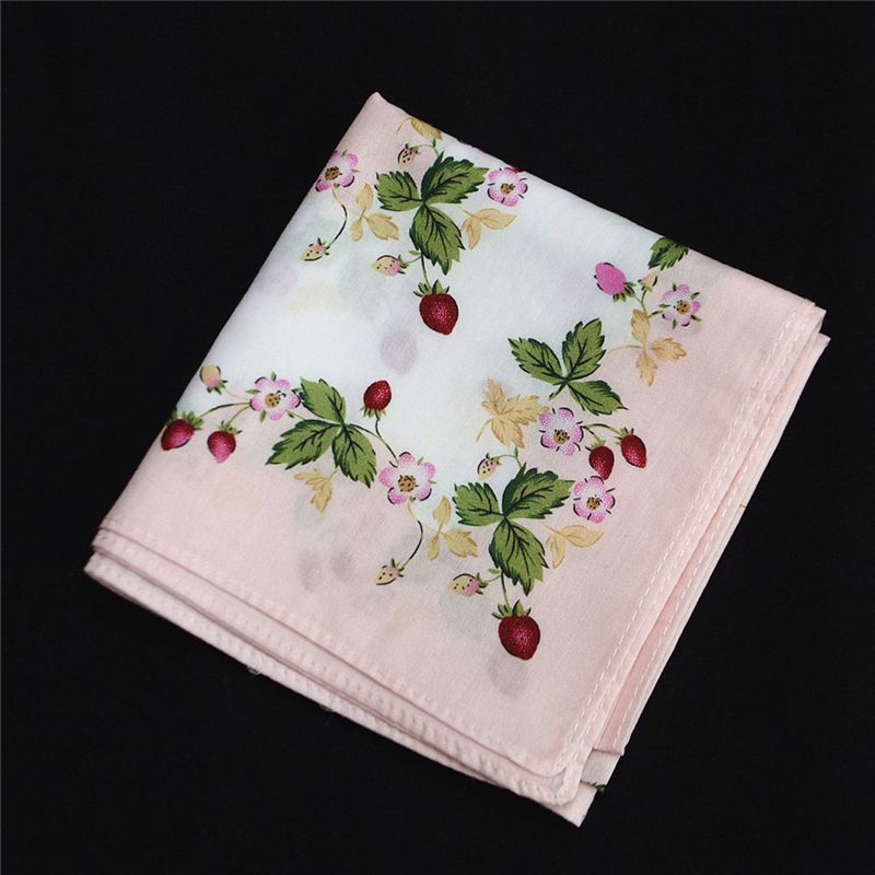 

Детский пасторальный стиль хлопок с принтом абсорбирующий винтажный носовой платок Pink
