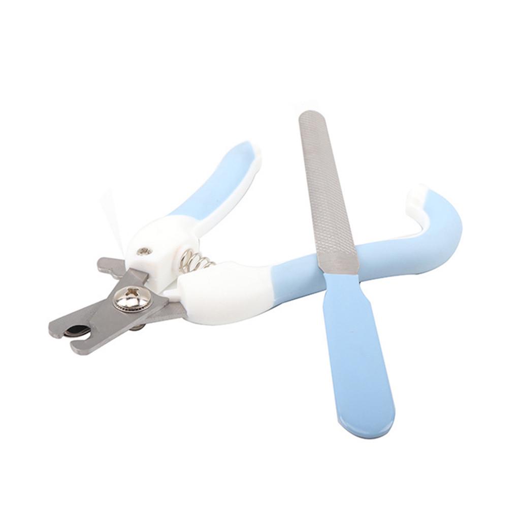 

Pet Cleaning Grooming Scissors Nail Clippers Nail Files For Cats And Dogs синій