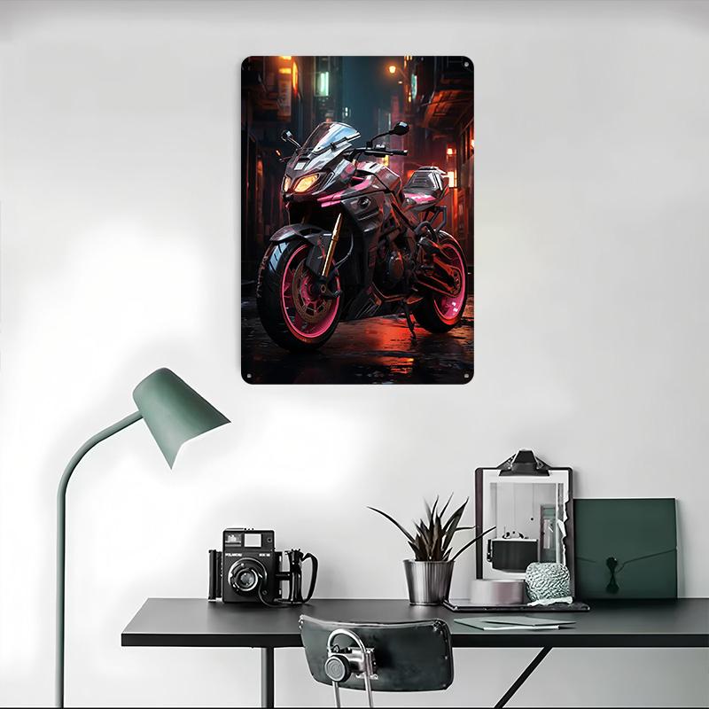 Motorcycle Motorcycle Bike TOP Printed Poster Customized Wall Art Retro Vintage Metal Tin Signs for Room Bedroom Decoration Home
