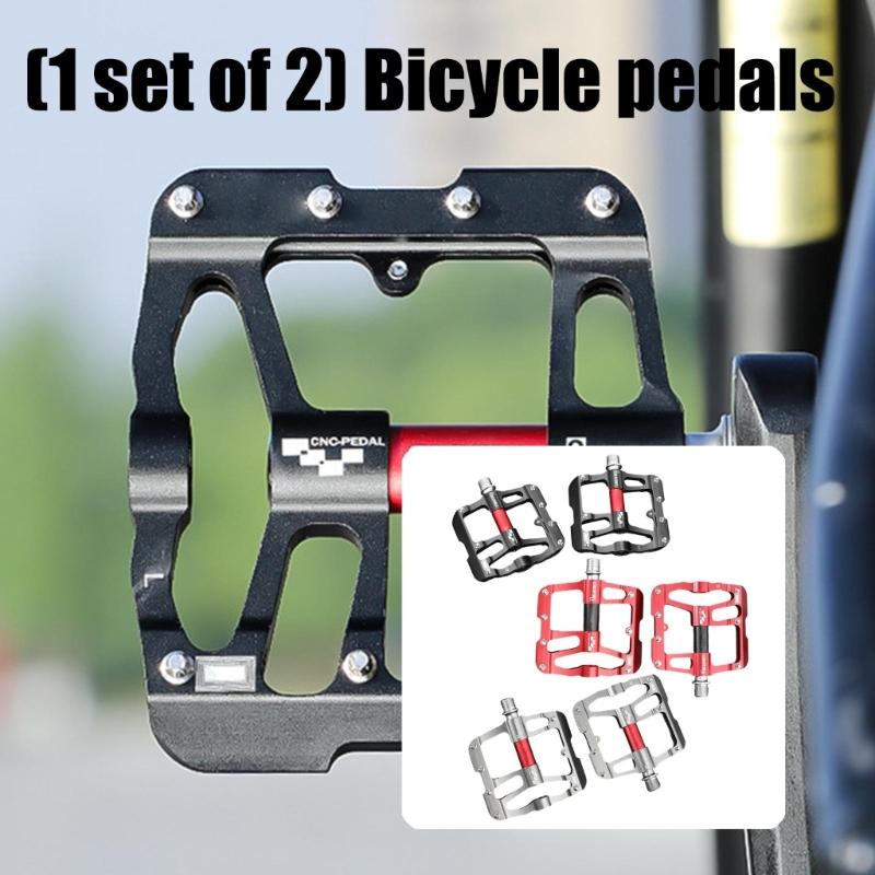 Pedals Mountain Bike Pedals Light Weight Aluminum Bicycles Platform Pedals with Nonslip Studs Sealed Bearing