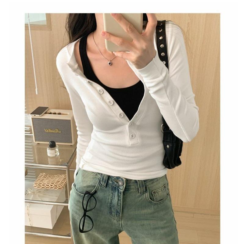 Undercoat for Women Long Sleeved T-shirt for Inner Lining