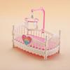 1Pc Play House Toy Accessories Simulation Ins Doll House Crib Mini Bedroom Furniture Miniature Cartoon Small Ornament
