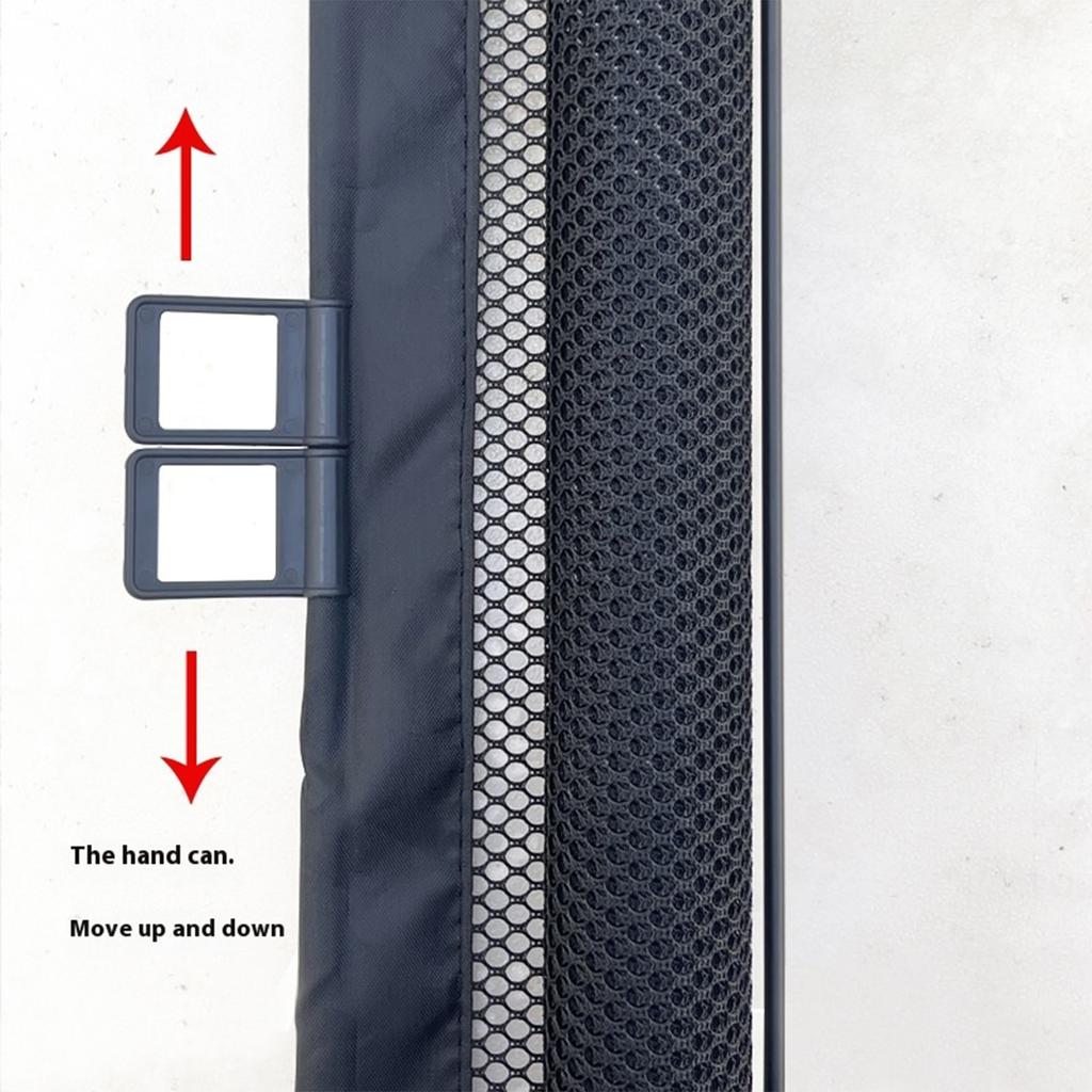 Auto Extending 130cm Pet Gate White Mesh Barrier For Cats Dogs With Metal Frame Easy No Tools Installation Space Saving Home Safety Solution