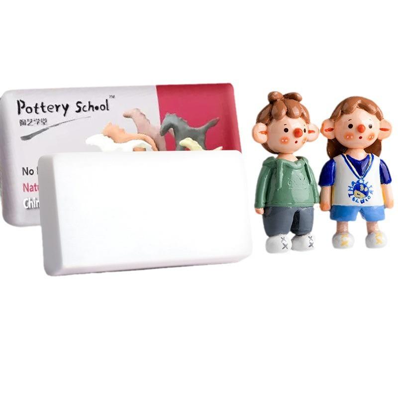Stone Air-Dry Clay Modelling Premium White All Natural Modeling Clay Ideal Kit for Beginners and Advanced Sculptors (White)