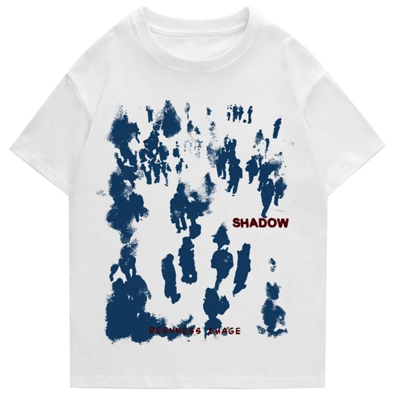 Korea Luxury Brand Cotton Printing Shirt Casual Men Womens Child Trend Streetwear Short Sleeve Fashion Crew Neck Shirt Boy Girl