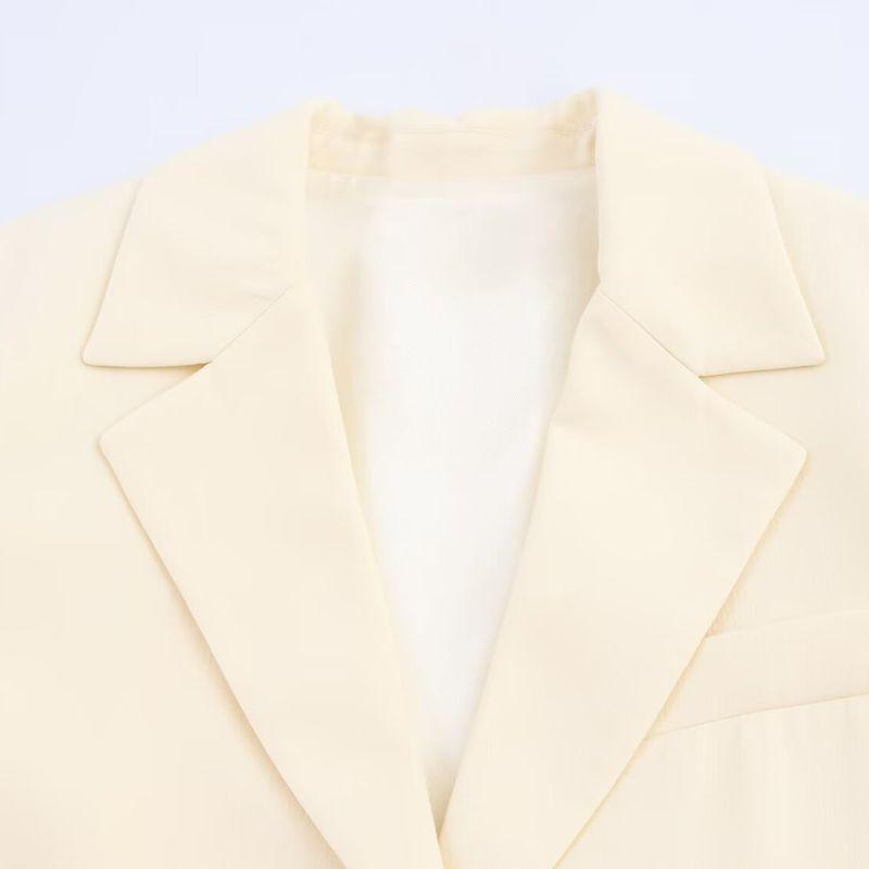 Zbzr Autumn New Women clothes Western Style Fashion Temperament All-Matching Solid Long sleeve Coat Outerwear 8517694