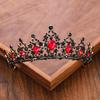 Vintage Barokke Koningin Kroon en Tiara Kristal Strass Kroon Bruids Diadeem Haar Sieraden Bruiloft Haaraccessoires Feest Tiara's