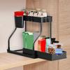 2-stufiger Küchenarbeitsplatten-Organizer-Regal Badezimmer-Waschtisch-Aufbewahrungsregal