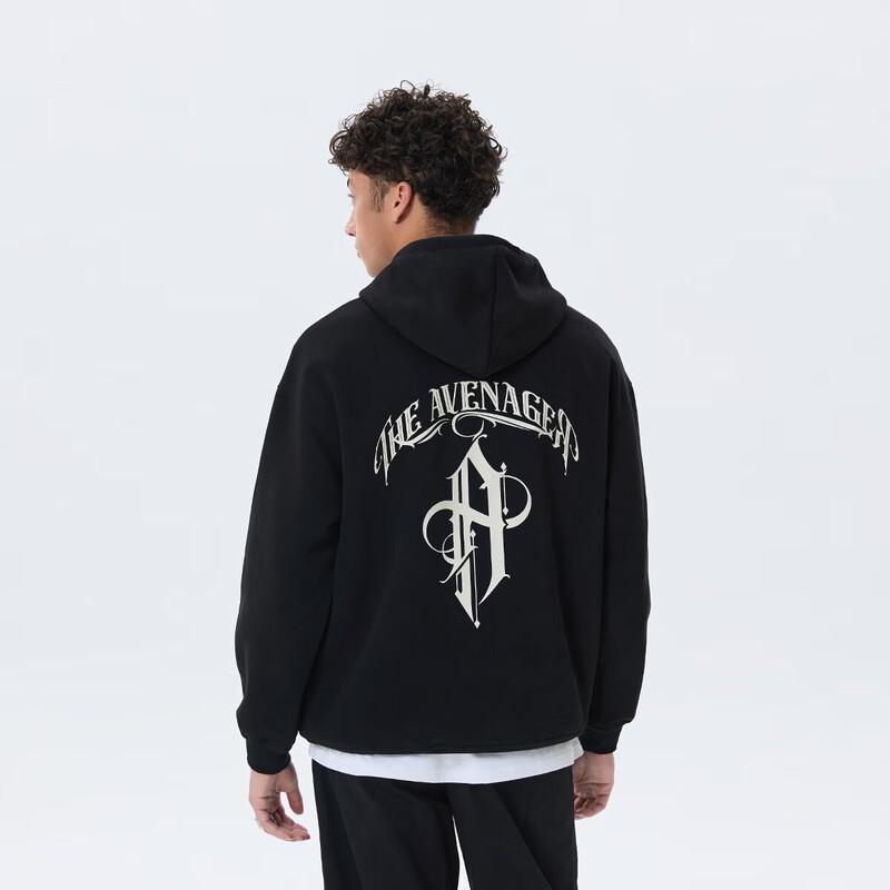 

CHINISM American Style Letter Print Hooded Sweatshirt XL