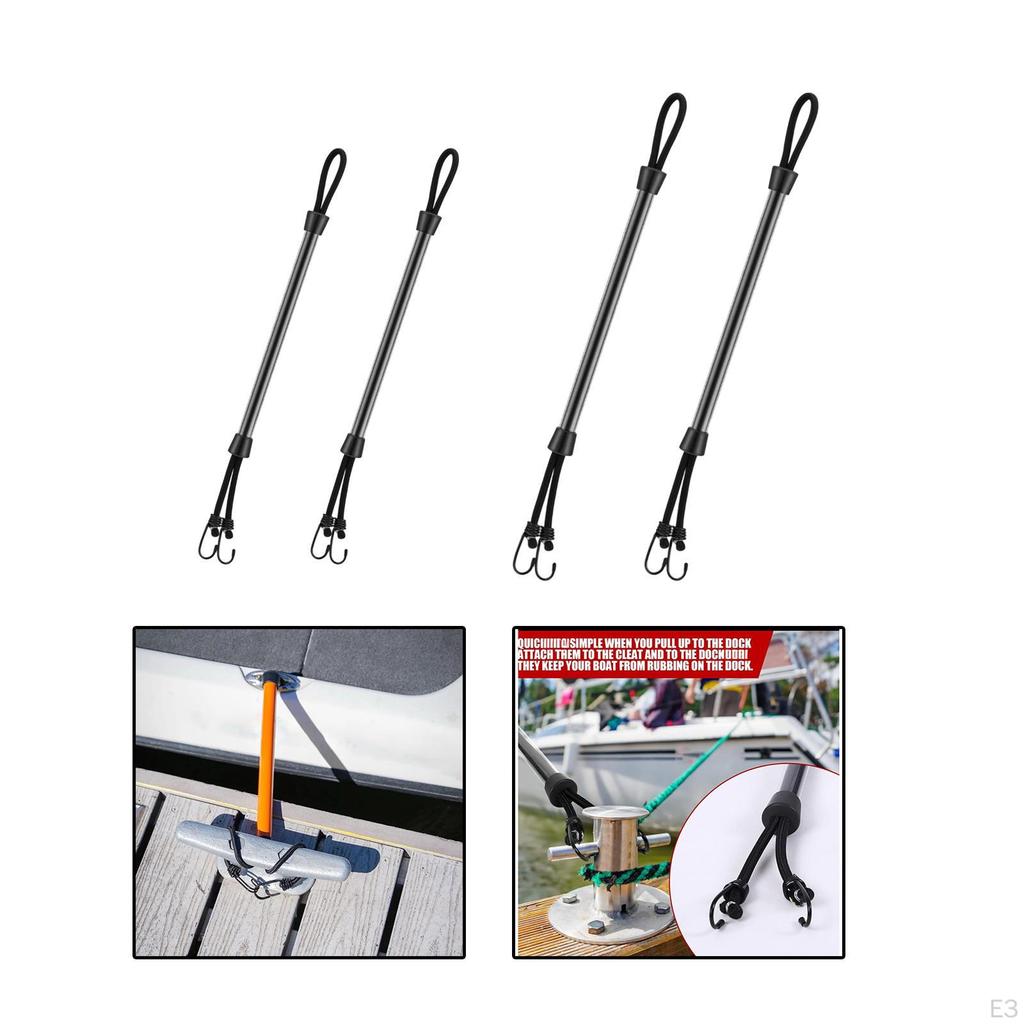 Dock Rod for Boat Rope Premium Shock Absorbing with Hook Mooring Docking Pole Pontoon