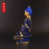 Blue Color Resin Medicine/Pharmacist Rulai Buddha Statue,Tibetan Keep Safe Suppliers Home Putting Decorations Figurines 20cm