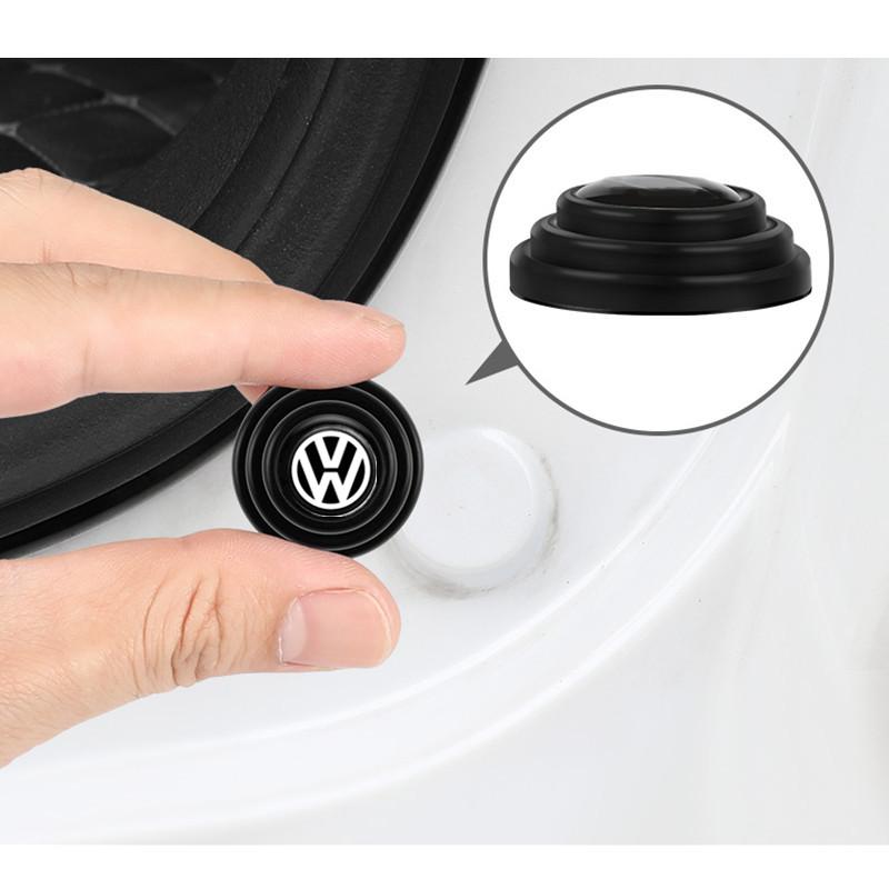 2026 Hot Valve Stems Caps Car Silicone Door Shock Stickers Absorber Soundproof Buffer Pier For VW Volkswagen Golf Polo Passat Tiguan Tour