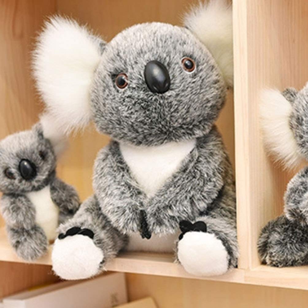 Cute, soft, fluffy koala toy with a gentle touch. A super adorable gift for Christmas, anniversaries, New Years, and birthdays.
