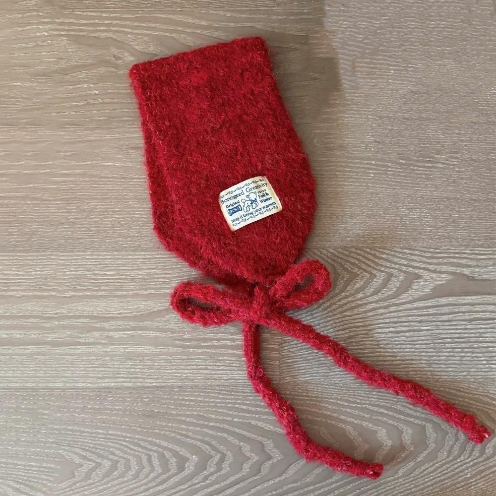 Korean Style Knitted Ear Covers Solid Color Warm Earlaps Wool Strappy Earmuffs Casual Wear