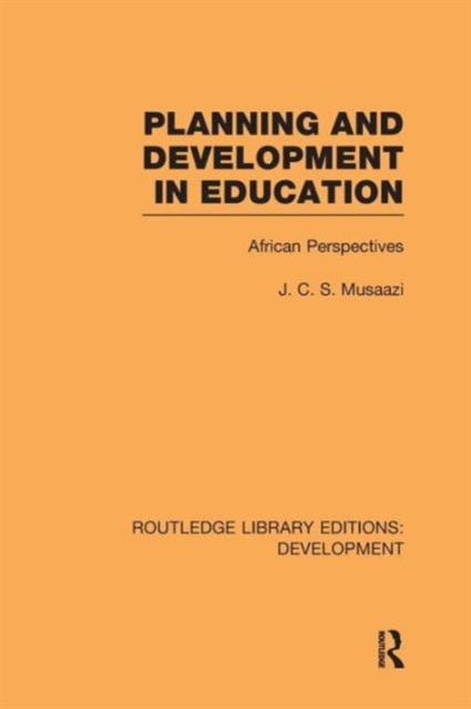Kniha Planning and Development In Education : African Perspectives