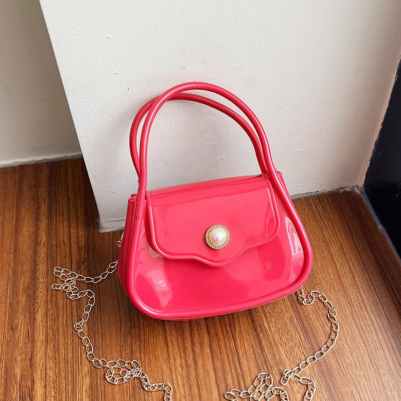 Fashionable Casual Handheld Small Square Bag 2024 Spring Popular New Simple Single Shoulder Diagonal Commuter Women's Bag