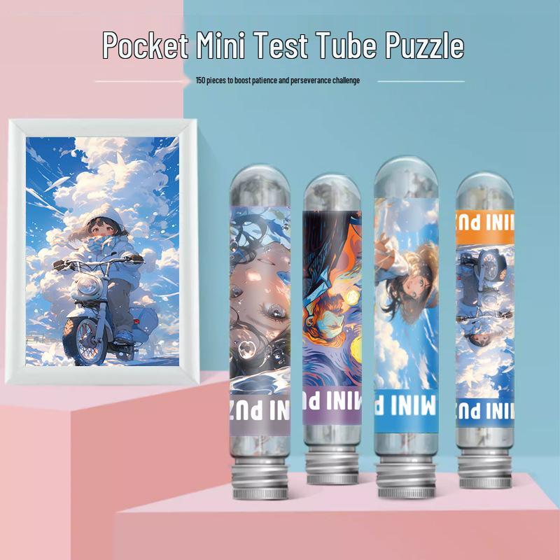 Advanced Adult Puzzle: High Difficulty Mini 150-Piece Pocket Tube Edition