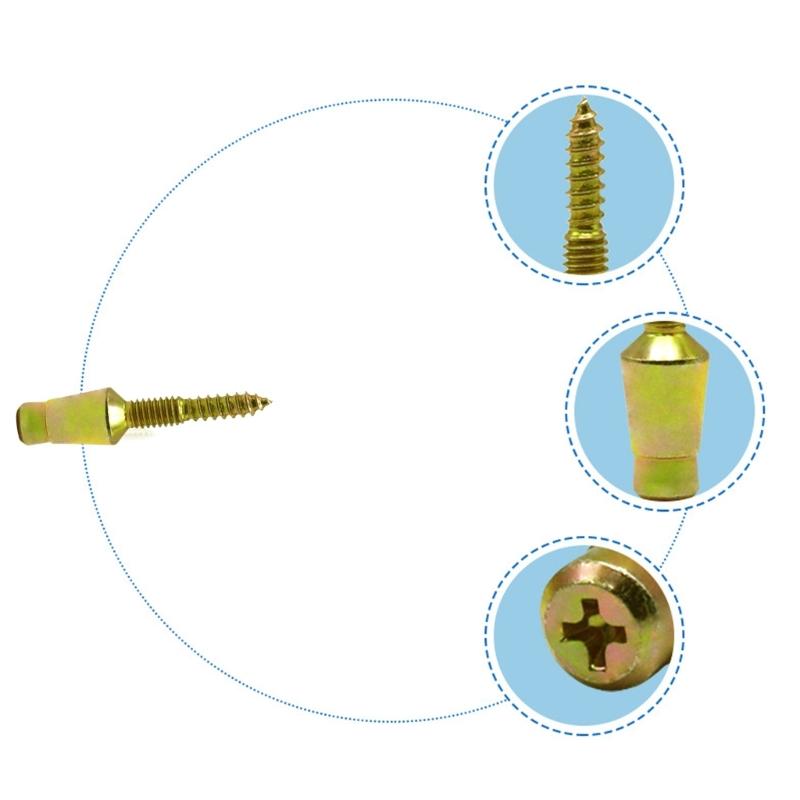 Door Hinges Security Pin Carbon Steel Screws Security Door Hardware 10pcs for Improved Safety & Long Lasting Durability