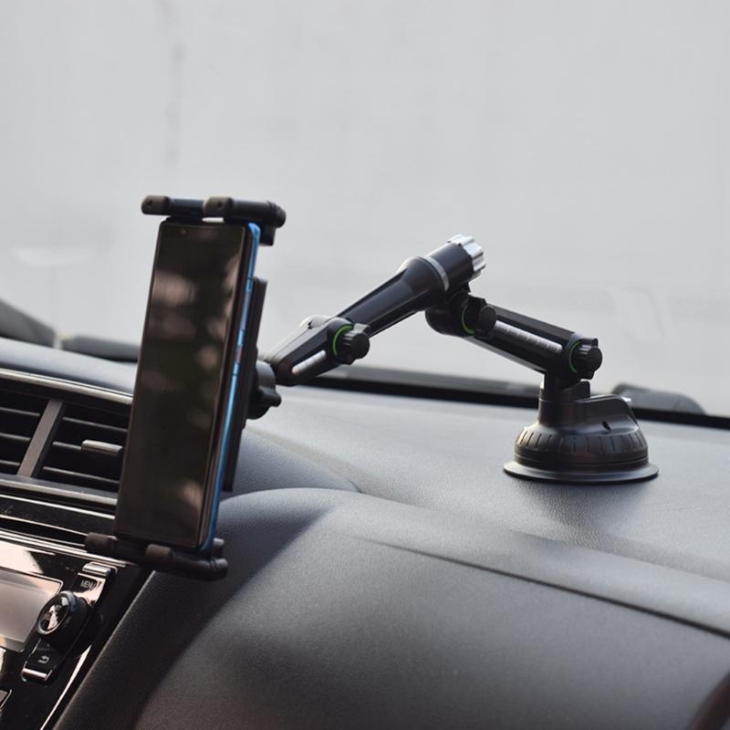 360 Degree Rotating Tablet Stand Holder  Long Arm Suction Cup for Car, Trucks with Strong Suction Grip