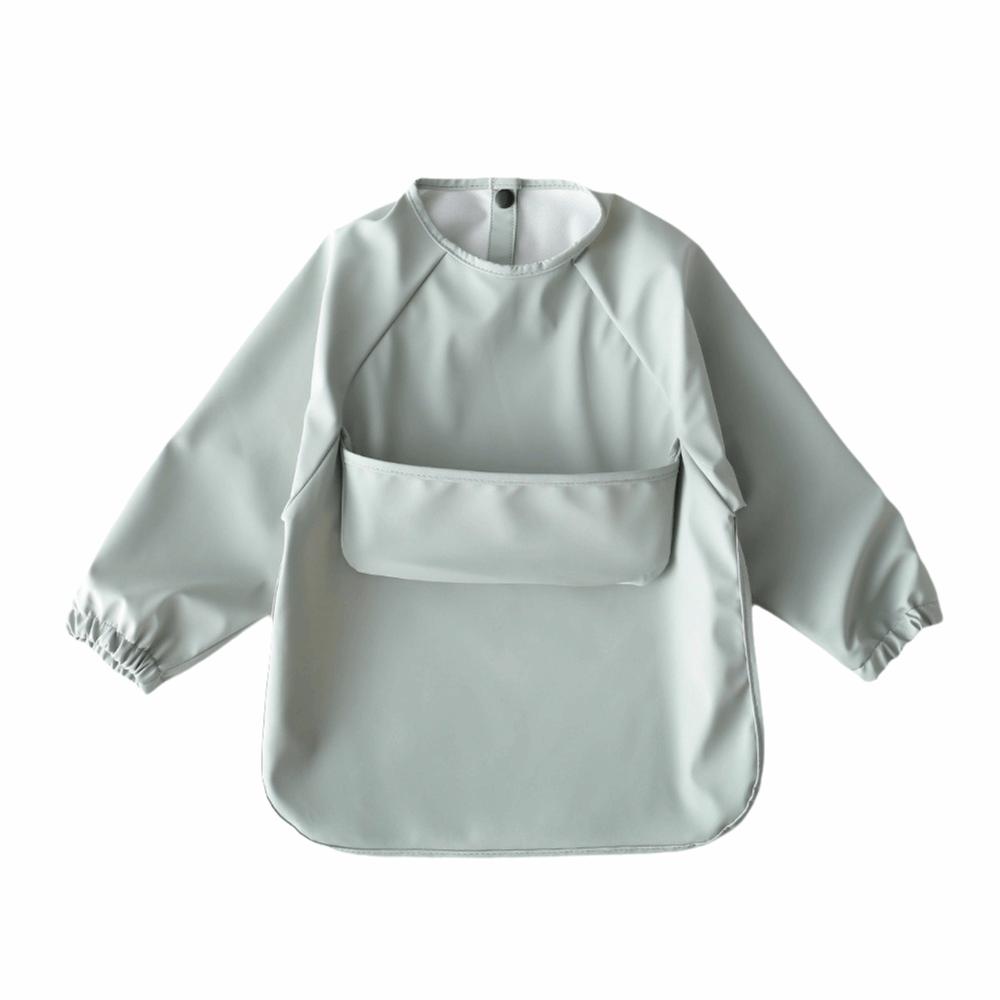 Waterproof Long Sleeve Bib Soft Material Washable Burp Cloth Children PU Bibs  Baby Accessories