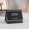 2026 Simple Style English Mini Desk Calendar Desktop Display Solid Color Portable Small Desk Calendar Desktop Decoration