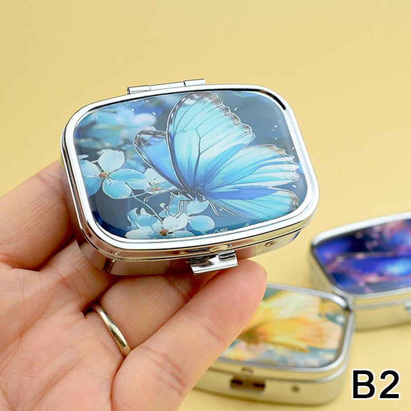 Metal Medicine Box Iris Pill Packaging Health Products Moisture Resistant Storage Case Personalized  Casket