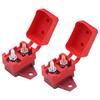 10A Circuit Breakers Auto Reset Function with Waterproof Cover Studs Bolt for Automotive, Marine, Trailers