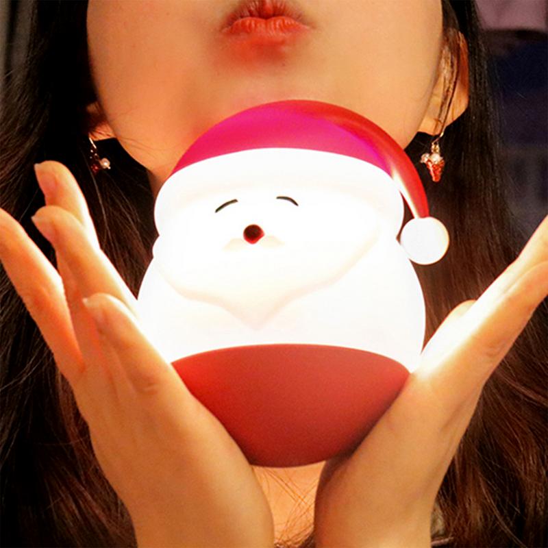 Noční světlo Santa Clause | Roztomilá stolní lampa | Noční noční světlo pro děti Dívky Chlapci LED noční lampa do ložnice Lampa do dětského pokoje