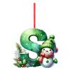 2D Christmas Decoration Pendant Christmas Tree Tag Theme Party Crafts Ornament