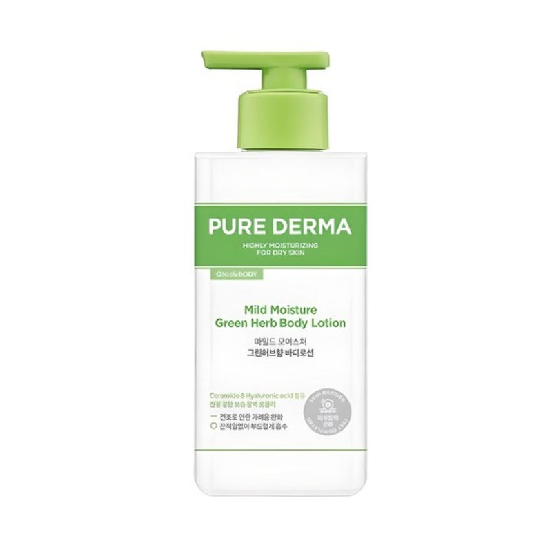 On the Body Pure Derma Mild Moisture Green Herb Body Lotion 400ml*1Pc/2Pcs