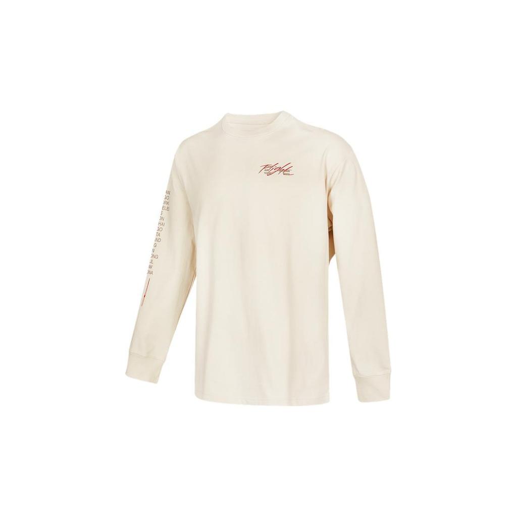 Jordan SS22 Logo Print Long Sleeve Crew Neck T-Shirt Men Tops Off-White DM0847-104