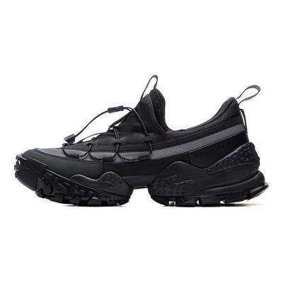 Li Ning CF Outdoor Rutschfeste Stabile Wanderschuhe Unisex Sneaker Schwarz Grau AHCV011-3
