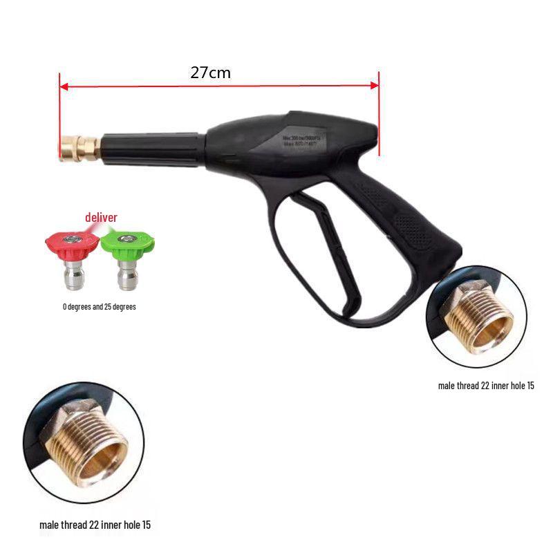 High-Pressure Car Wash Water Gun with Quick-Connect Nozzle