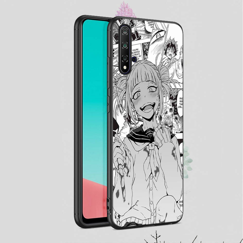 DT3 Hero Academia Toga Case for iPhone 16 15 Plus 14 13 12 11 Pro 8 7 6S 6 SE 5S X XR XS Max Realme C30 C33 C31 9I Huawei P30 Black Soft Cover