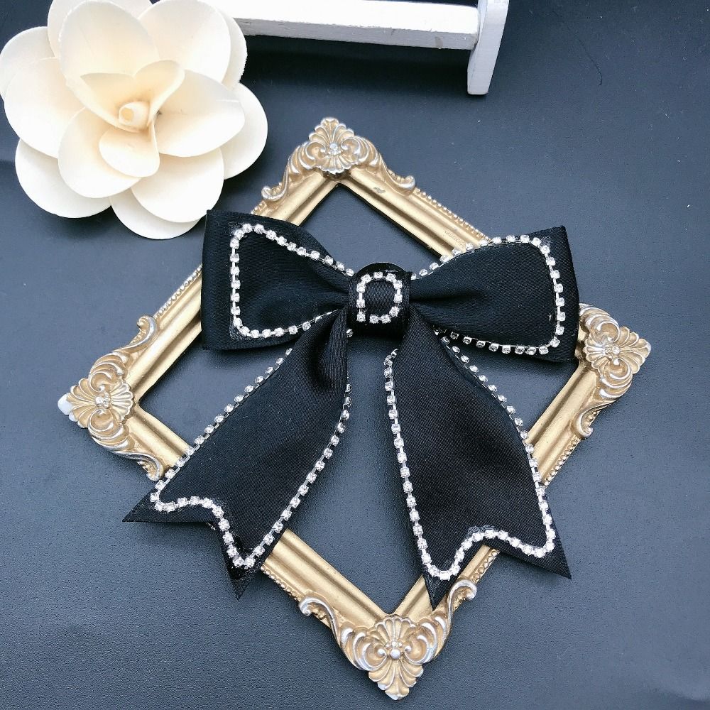 Patch en Tissu Strass Applique en Tissu 3D Accessoire pour Vêtements Patch Noeud Couture