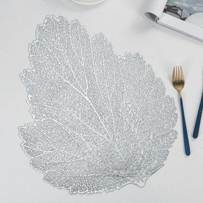 Flower Leaf Placemat 2p (Silver)