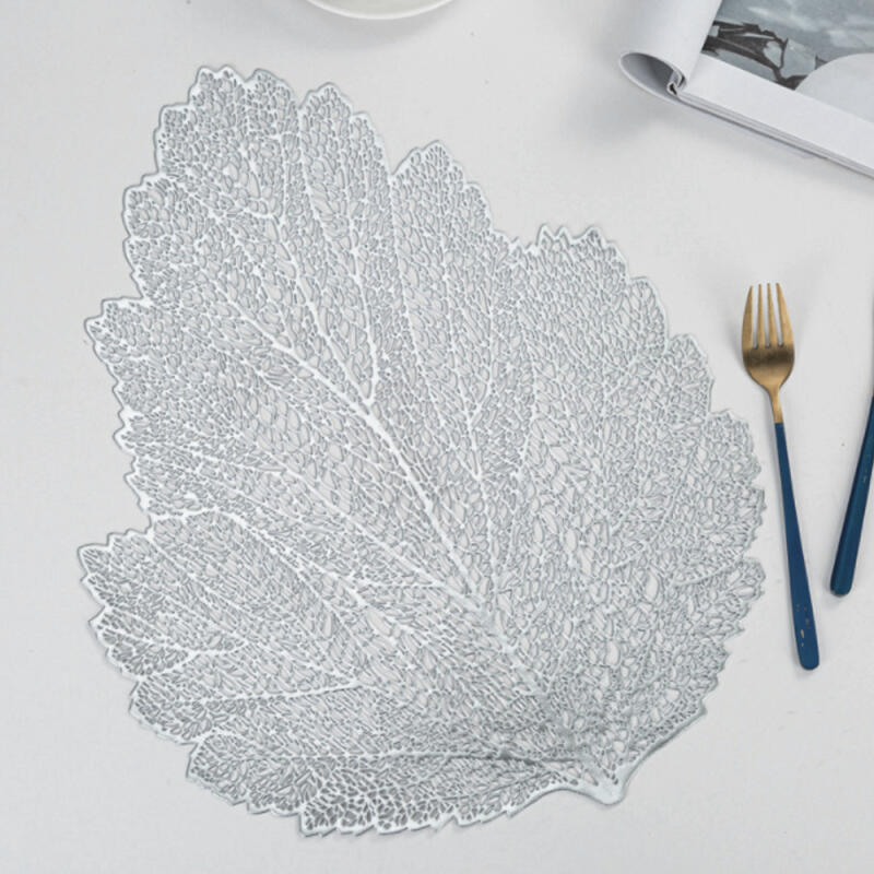

Flower Leaf Placemat 2p (Silver)