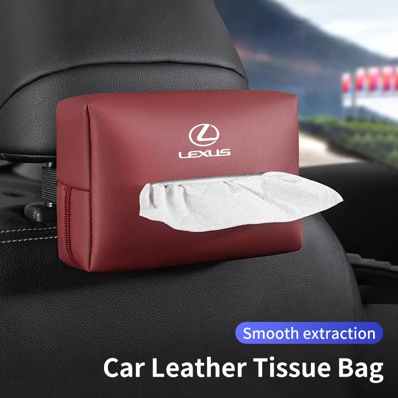 Car Seatback Tissue Box Holder Armrest Paper Case Napkin Storage Bag For Lexus CT ES GS NX IS250 CT200h IS300h ES300h RX400h NX3