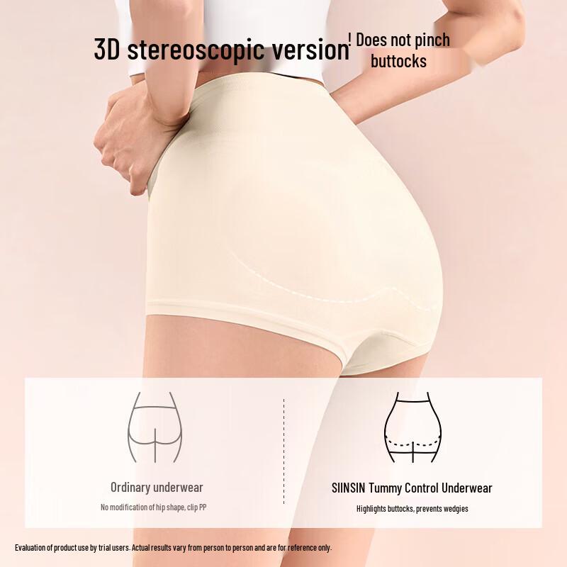 SIINSIIN Women's High-Waist Tummy Control Briefs (3-Pack)