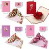 Pop-Up Design 3D Pop-Up Rose Card Rose Wedding Greeting Card  Mother'S Day