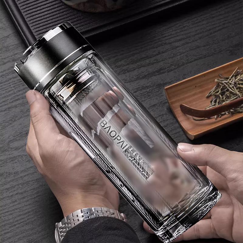 BAOPAI Double-Layer Glass Insulated Cup