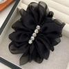 Quality Material Grab Clip Mesh Design Shark Clip Korean Fashion Ponytail Hair Clip  Hair Styling