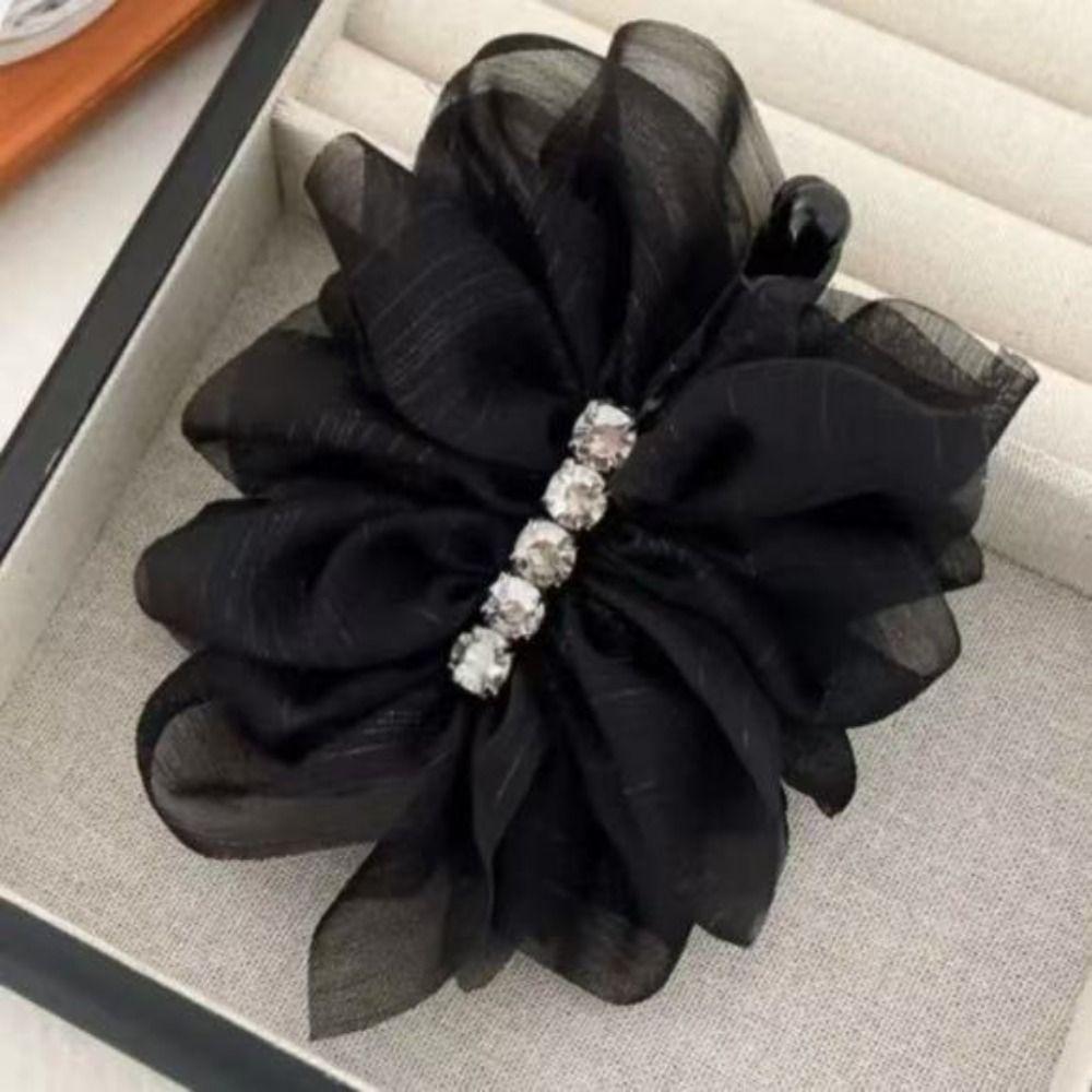 Quality Material Grab Clip Mesh Design Shark Clip Korean Fashion Ponytail Hair Clip  Hair Styling