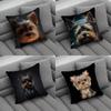 Yorkshire Terrier Dog Print Pattern Sofa Cushion Cover Pillowcase Home Party Car Bedding